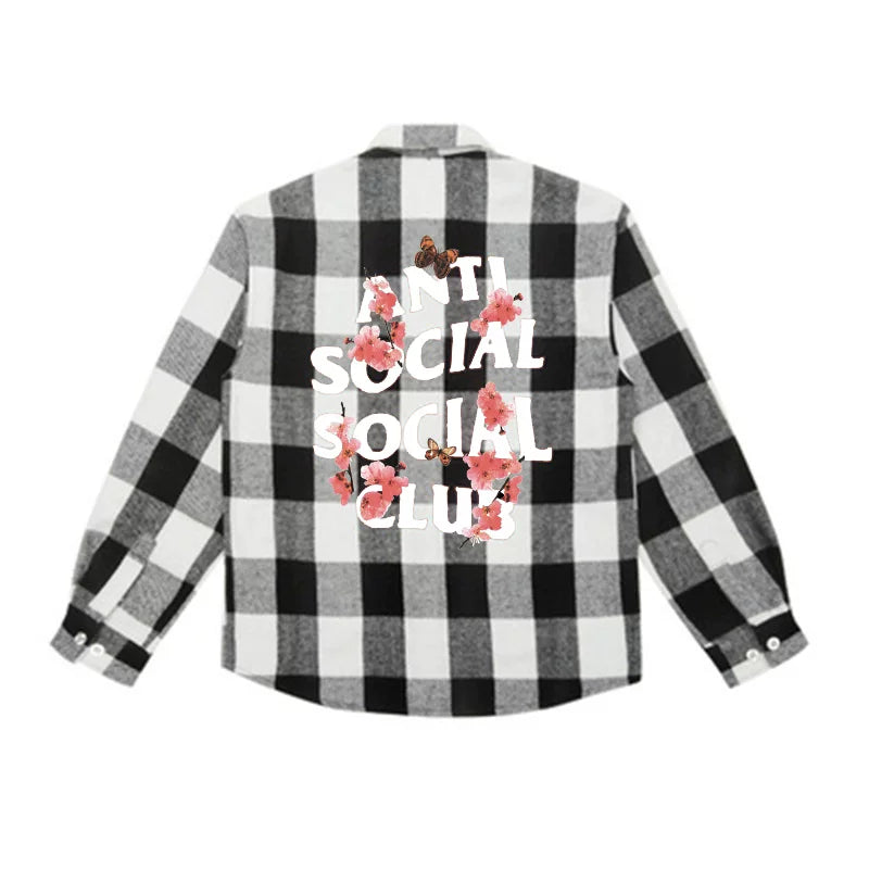 GX ASSC anti shirt tie dye social loose club plaid jacket design niche layering shirt trend (12)
