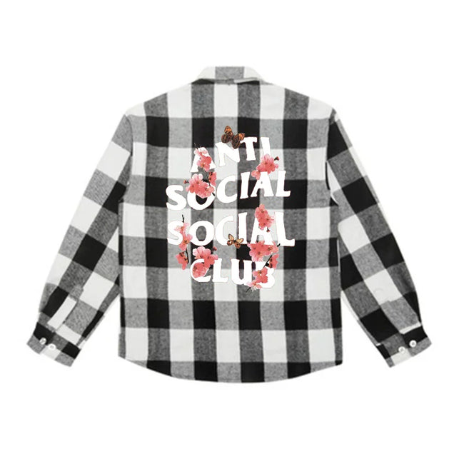 GX ASSC anti shirt tie dye social loose club plaid jacket design niche layering shirt trend (12) Hover Image