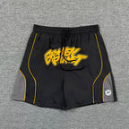 Broken Planet Curved Seam Graffiti Basketball Shorts‑4 Colors