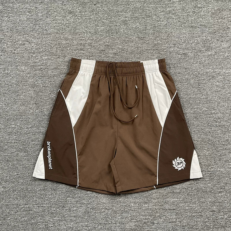 Broken Planet Retro Panel Shorts - 4 Colors Available