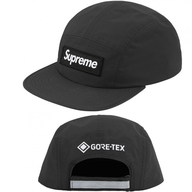 Supreme GORE-TEX Black 5-Panel Box Logo Camp Cap Hover Image