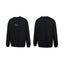 Thug Club Metal Star Moon Logo Crewneck Sweatshirt, Y2K Gothic Oversized Black Sweater