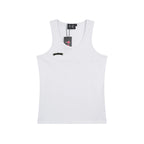 Thug Club Metal Buckle U-Neck Tank Top, Y2K Gothic Sleeveless Vest