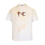 Thug Club Vintage Bleached Off White Star Moon Logo Oversized T-Shirt, Unisex
