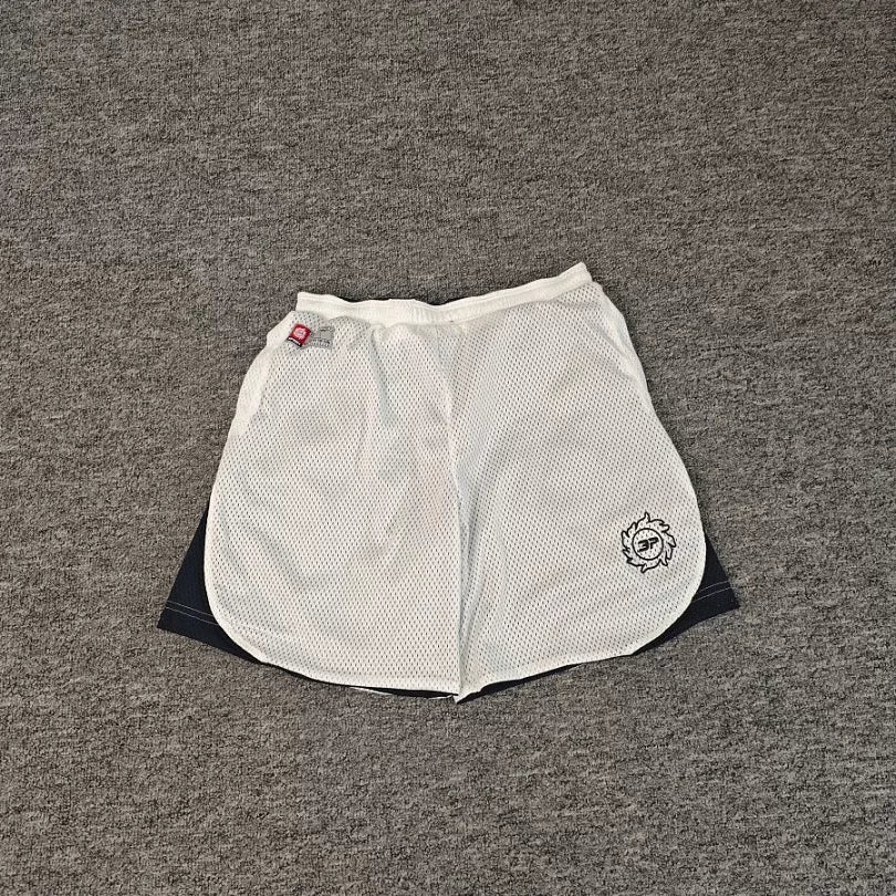 Broken Planet Double‑Layer Mesh Athletic Shorts