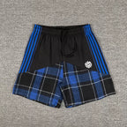 Broken Planet Multi‑Stripe Plaid Patchwork Shorts‑4 Colors