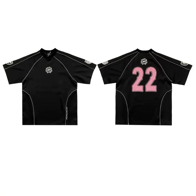 Broken Planet 22 Heather Grey Retro Jersey T-Shirt Hover Image
