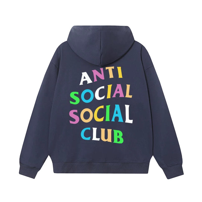 ANTI SOCIAL SOCIAL CLUB ASSC Basic Reflective Chinese Loong Print Autumn Winter Hoodie (30) Hover Image
