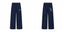 Broken Planet Logo Navy Wide Leg Sweatpants