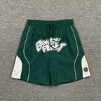 Broken Planet Curved Seam Graffiti Basketball Shorts‑4 Colors