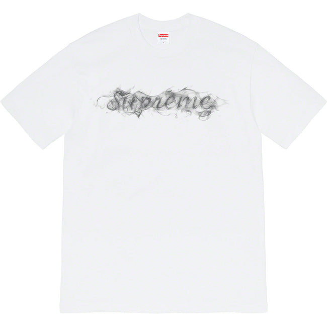 Supreme Smoke Logo T-Shirt – White / Silver Hover Image