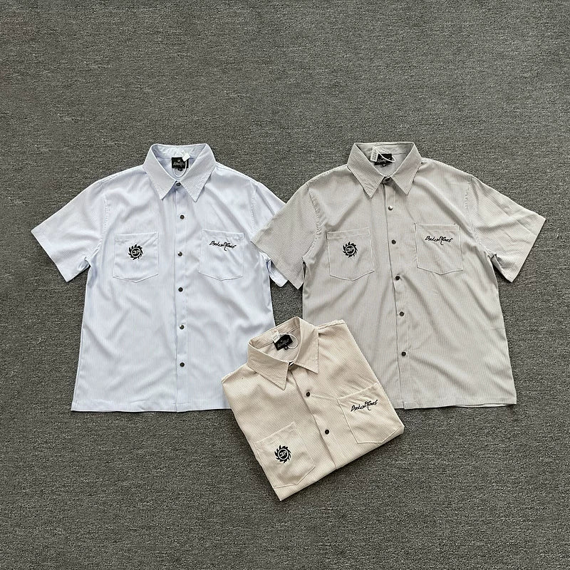 Broken Planet Stripe Short Sleeve Shirt - 3 Colors Available