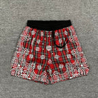 Broken Planet Plaid Bandana Print Nylon Shorts - 3 Colors Available