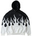 Killcrew Flame Graphic Black and White Hoodie