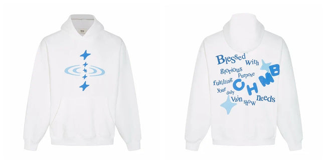 Broken Planet CHMB White Oversized Double Sided Graphic Hoodie Hover Image
