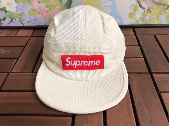 Supreme Natural Corduroy Box Logo 5-Panel Camp Cap Hover Image