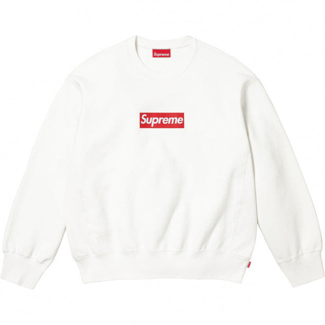 Supreme Box Logo Crewneck Sweatshirt - White Hover Image