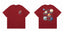 Anti Social Social Club Solar System Planet Graphic Oversized T‑Shirt | Burgundy Red