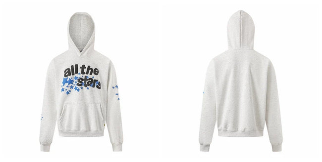 Broken Planet All The Stars Heather Grey Oversized Hoodie Hover Image