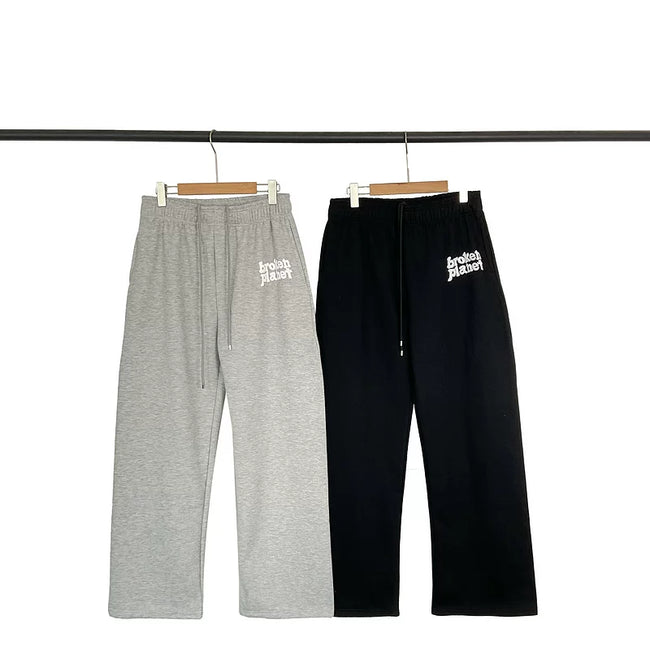 Broken Planet Bubble Logo Wide Leg Sweat Pants - 2 Colors Available Main Image