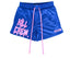 Killcrew Logo Graphic Blue and Pink Mesh Shorts