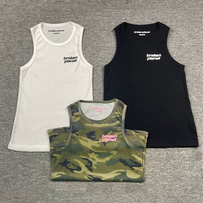 Broken Planet Basics Waffle Rib Tank Top - 3 Colors Available Main Image