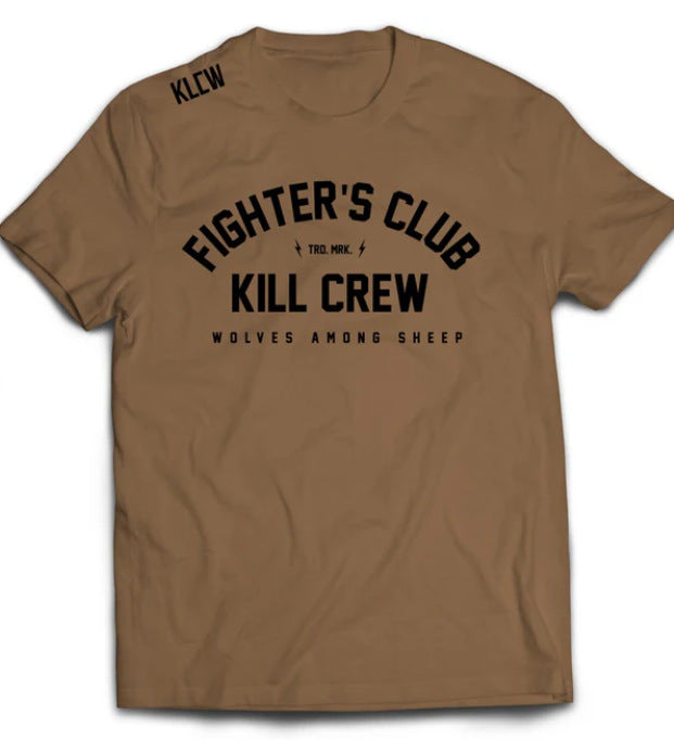 Killcrew Fighter's Club Graphic Brown T-Shirt Hover Image