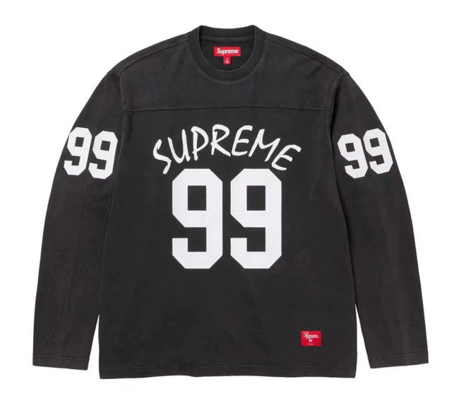 Supreme Crossover L/S Football Top – Black/White Hover Image