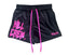 Killcrew Logo Graphic Black and Pink Mesh Shorts