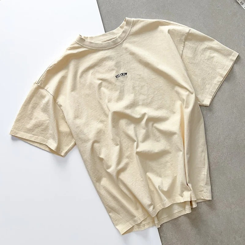 Killcrew Minimalist Logo Graphic Beige T-Shirt