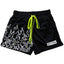 Killcrew Flame Graphic Black and White Mesh Shorts