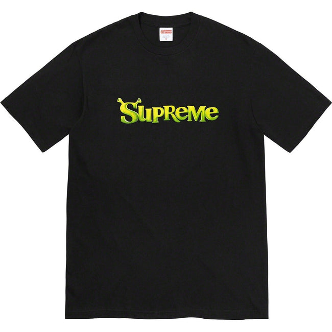 Supreme Shrek Logo Tee – Black / Green Hover Image