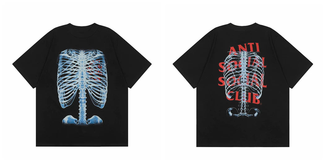 ASSC short sleeved American high street hip-hop fashion brand summer unisex loose cotton casual couple letter T-shirt (15)