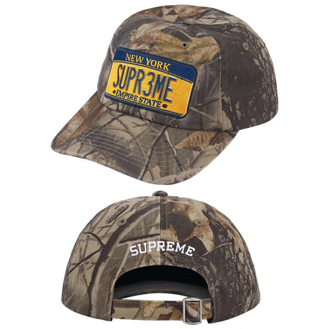 Supreme Realtree Camo License Plate 6-Panel Dad Hat Hover Image