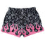 Killcrew Black and Pink Paisley Flame Athletic Shorts