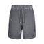 Thug Club Grey Vintage Washed Raw Seam Sweat Shorts, Unisex