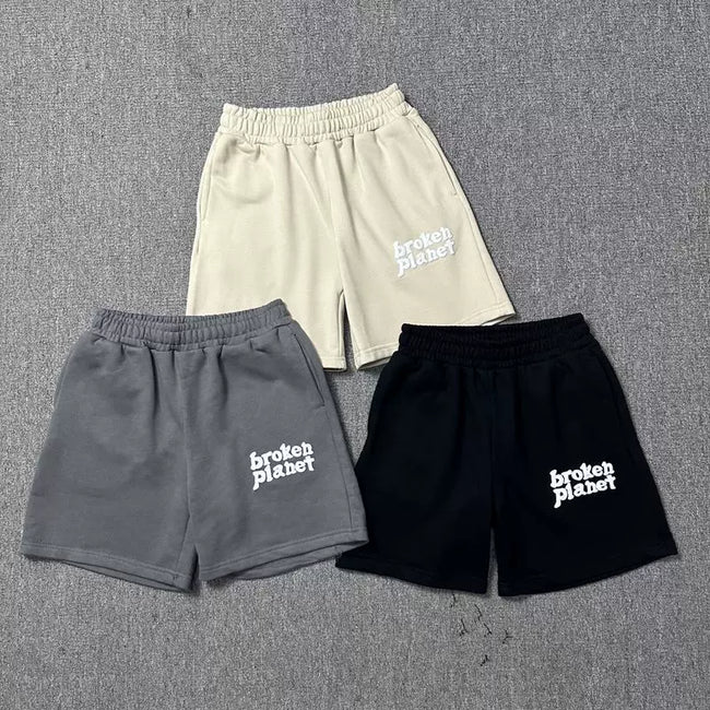 Broken Planet Logo Fleece Sweat Shorts - 3 Colors Available Hover Image