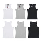 Thug Club Metal Buckle U-Neck Tank Top, Y2K Gothic Sleeveless Vest