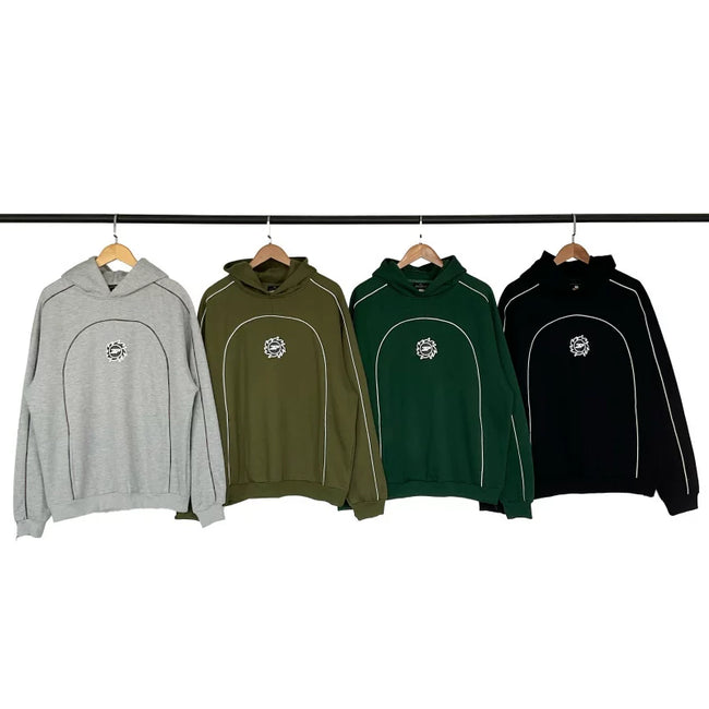 Broken Planet Contrast Piping Circle Logo Hoodie - 4 Colors Available Hover Image