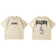 Killcrew Boxing Gloves Graphic Oversized Beige T-Shirt