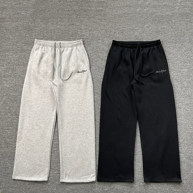 Broken Planet Script Logo Wide Leg Sweatpants - 2 Colors Available Hover Image