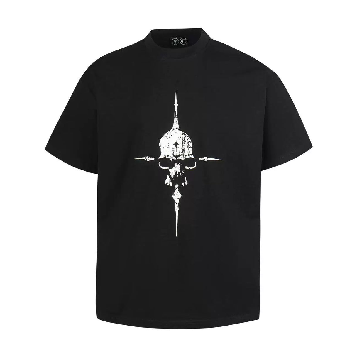 Thug Club Skull Cross Sword Oversized T-Shirt, Unisex