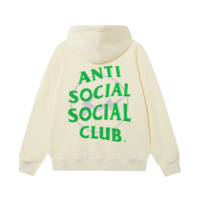 ANTI SOCIAL SOCIAL CLUB ASSC Basic Reflective Chinese Loong Print Autumn Winter Hoodie (10) Hover Image