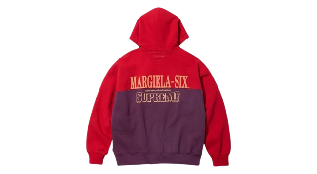 Supreme MM6 Maison Margiela Eagle Zip Up Hooded Sweatshirt Red/Navy Main Image