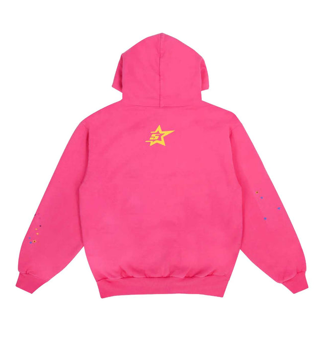 Sp5der P*nk Web Hoodie Pink Main Image