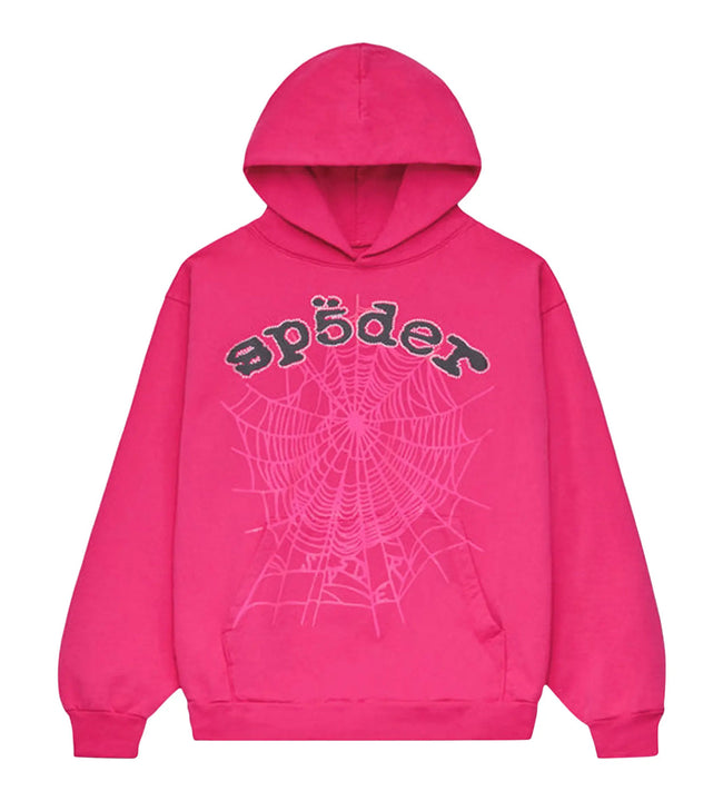 Sp5der Legacy Hoodie V2 Pink Hover Image