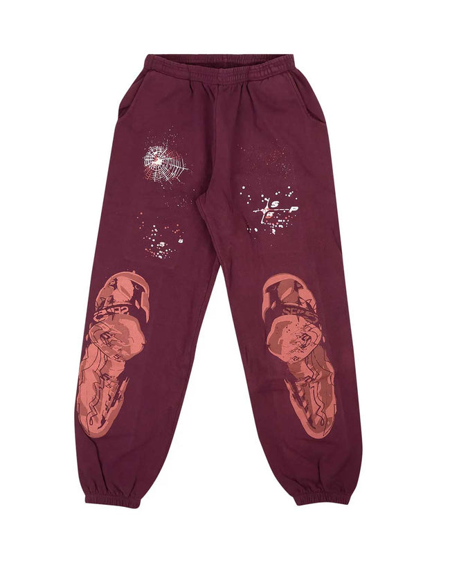 Sp5der Nocturnal Highway Sweatpants Dark Purple Hover Image