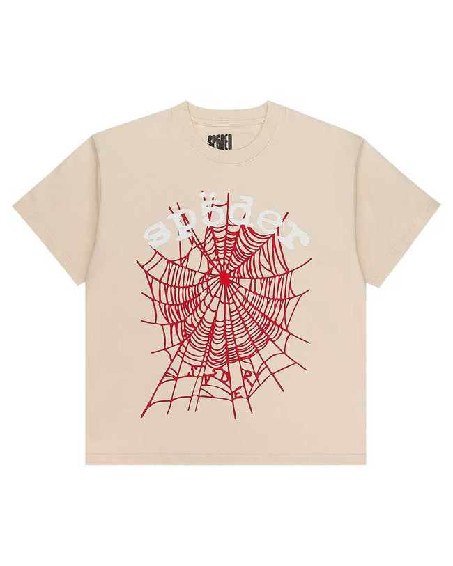 Sp5der OG Logo V2 HW Tee Cream Hover Image