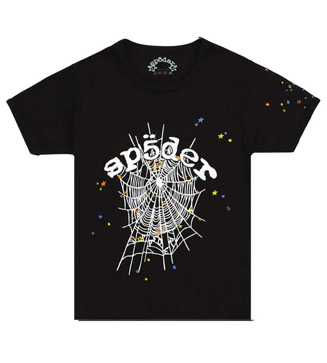 Sp5der Women's OG Web V2 Baby Tee Black Hover Image