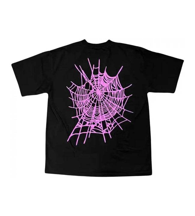 Sp5der WorldWide Web Black/Purple Tee Main Image